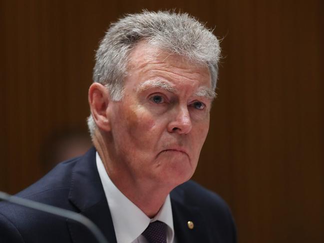 ASIO Director General of Security Duncan Lewis appearing at Senate Estimates at Parliament House in Canberra. Picture Kym Smith