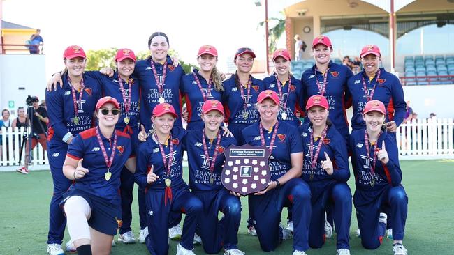 The 2022/23 Katherine Raymont One Day Shield Premiers, Sunshine Coast Cricket Club. Pic: Qld Premier Cricket