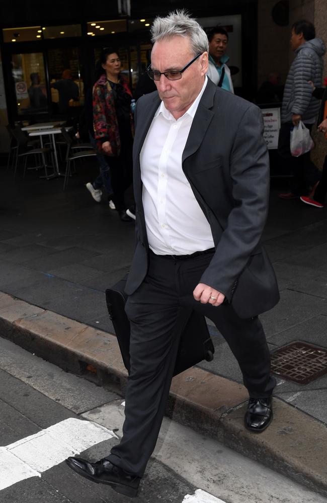 Michael Cranston, the father of Adam Cranston, outside court yesterday.