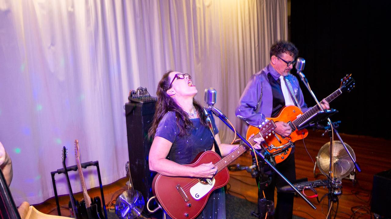The Rocknrollabillys rocked out on stage at the 2022 Gympie Show Ball. Photo: Contributed