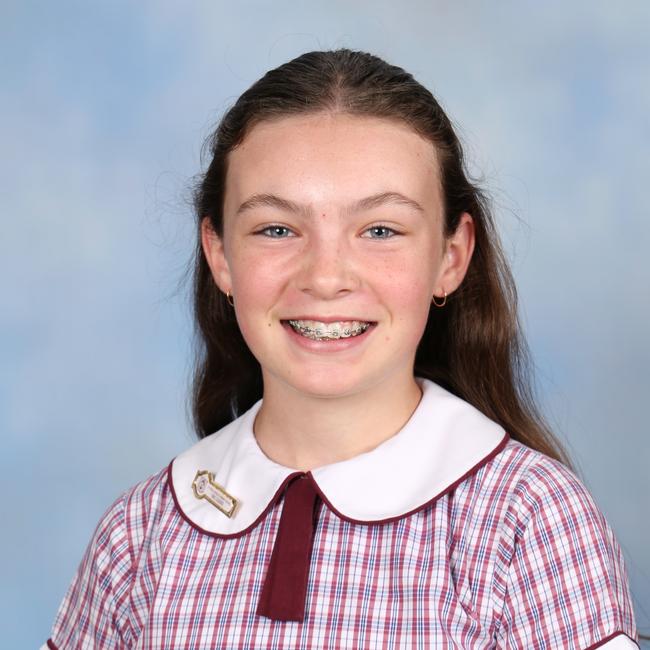 Layla Erickson, Student Representative Council leader, St Rose Catholic School, Collaroy Plateau. Picture: Supplied