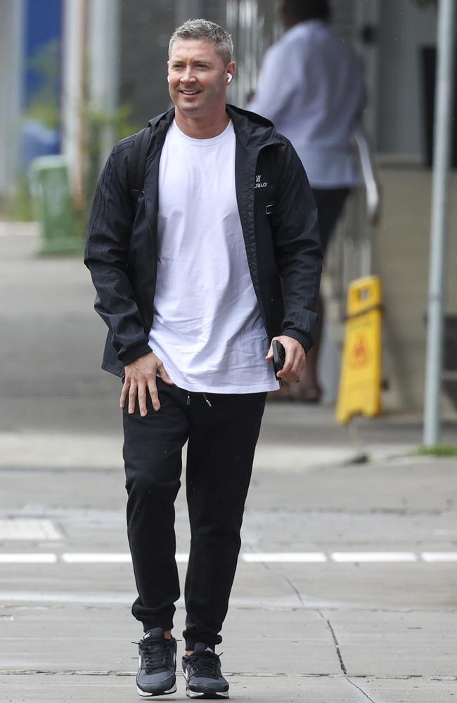 Michael Clarke steps out in Sydney, showing off a new haircut, while leaving the gym. Photo: Media-Mode