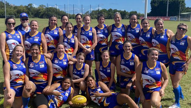 The Whitsunday Sea Eagles women's team for 2021. Photo: Contributed