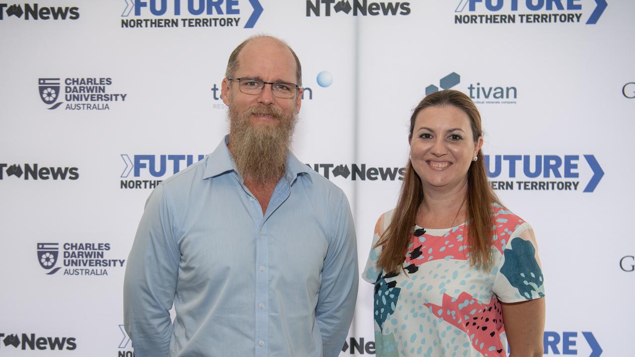 Damien Charles and Lauren Hall at the NT News second annual Futures Northern Territory. Picture: Pema Tamang Pakhrin.