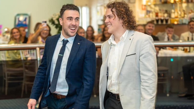 St Mary's best-and-fairest winners Jack Bianchin and Rory Hanlon. Picture: Ridewood Photography