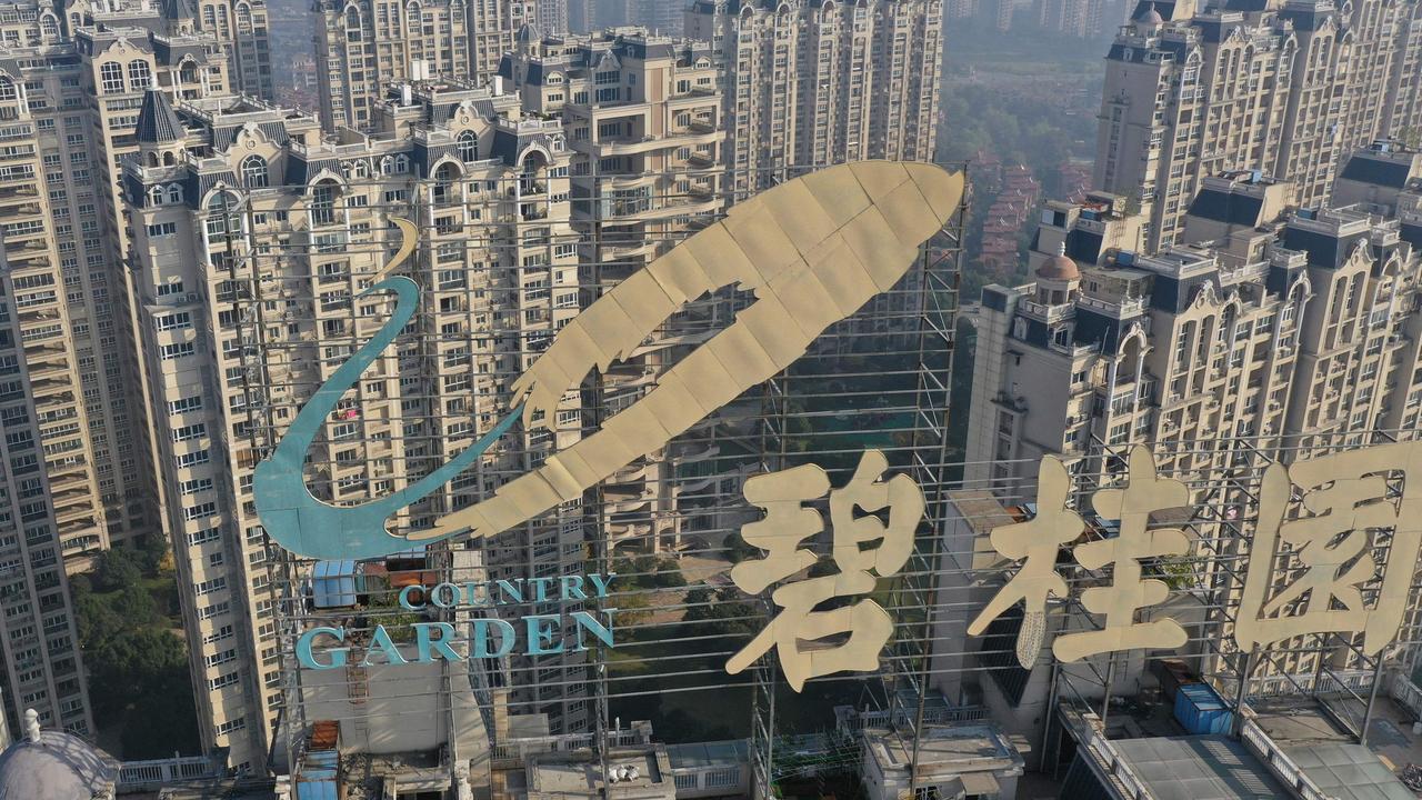 China's troubled property giant Country Garden said there were ‘major uncertainties’ over payments on its bonds, with fears swirling about a potentially catastrophic default by the company in September. Picture: AFP