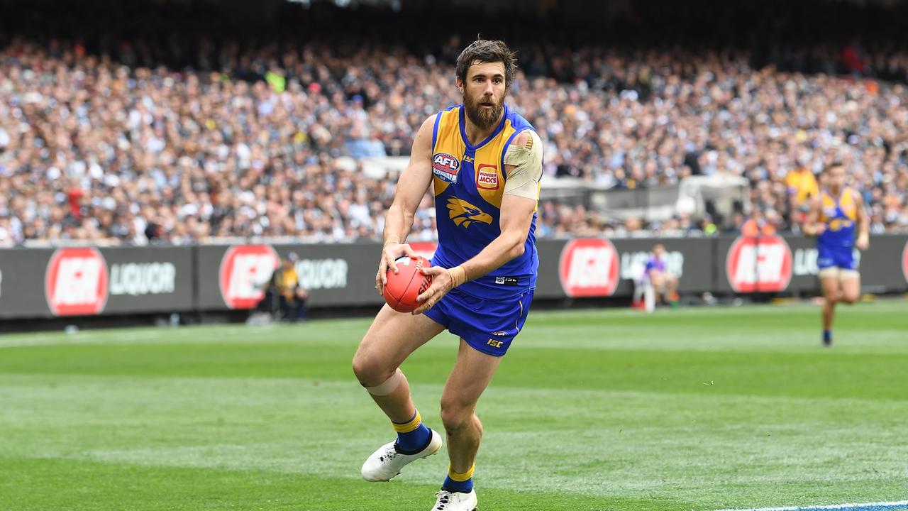 Josh Kennedy during the 2018 Grand Final between West Coast and Collingwood. Picture: AAP