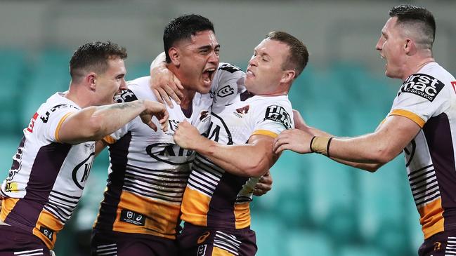 Palasia will leave his Broncos teammates at the end of the season. Picture: Matt King/Getty Images