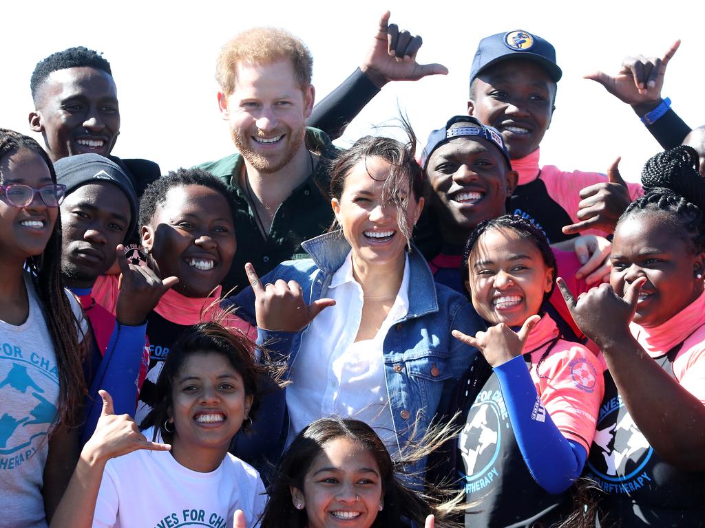 Harry and Meghan with children in Cape Town, South Africa, in 2019. Picture: Chris Jackson - Pool/Getty Images
