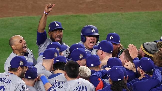 The winning moment. Luke Hales/Getty Images/AFP