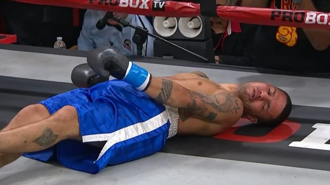 Sosa was KO'ed in scary scenes. Photo: YouTube