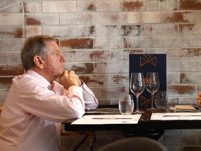 FORTITUDE VALLEY AUSTRALIA  WEDNESDAY 30th APRIL 2025 High Steaks lunch with Philip Bacon who owns Philip Bacon Art Gallery in Fortitude Valley Picture David Clark