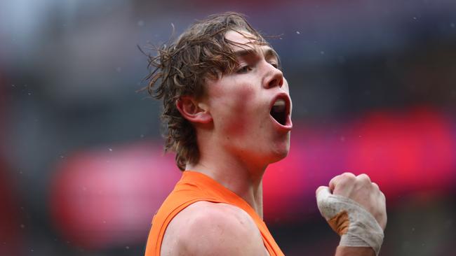 The Cats could add Henry and Giants youngster Tanner Bruhn (pictured) to their grand final team. Photo by Jason McCawley/AFL Photos/Getty Images