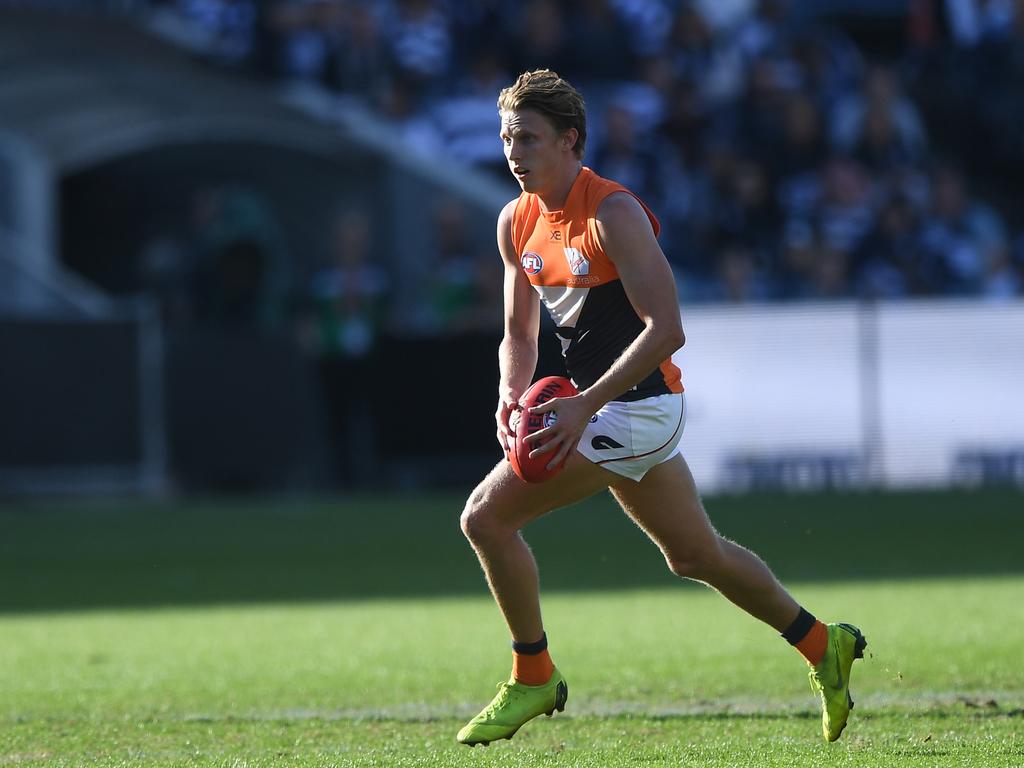 Lachie Whitfield of the Giants is ranked No. 1 in the experts’ January Draft Drankings