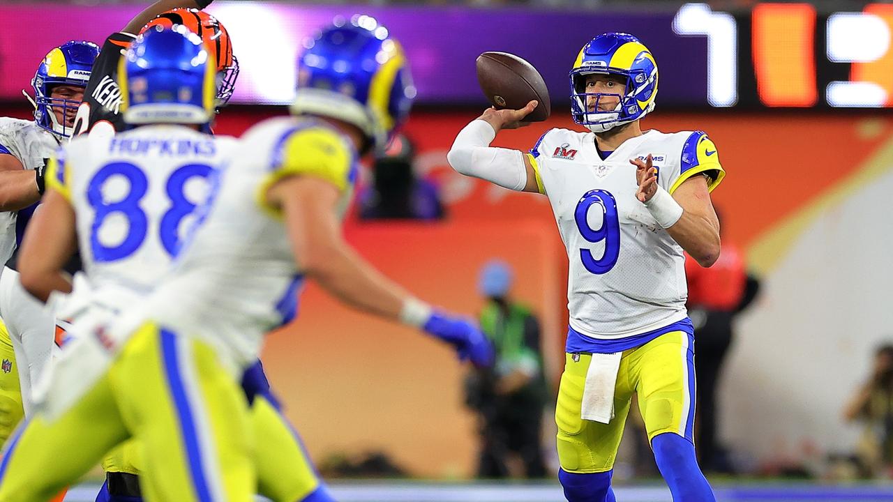 LA Rams quarterback Matthew Stafford. Picture: Kevin C. Cox/Getty Images