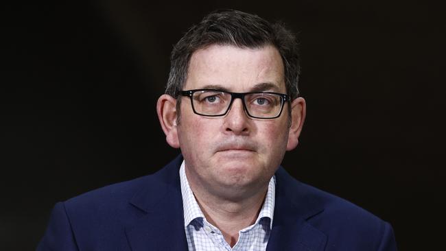 Daniel Andrews addresses the media in Melbourne. Picture: NCA NewsWire / Daniel Pockett