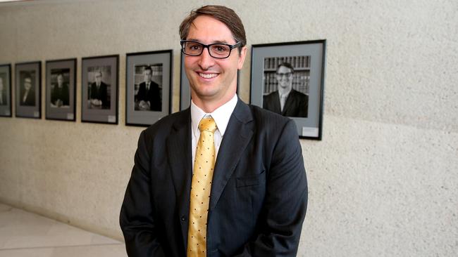 Justice James Edelman after being sworn in to the High Court of Australia, at a ceremony in Canberra. Picture: Kym Smith