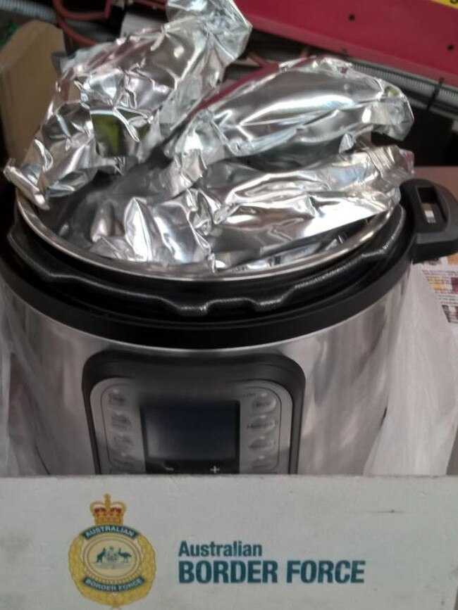 Inside they found 4.2kg of methamphetamine. Picture: Australian Border Force