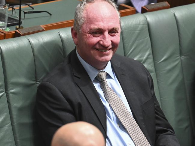 CANBERRA, Australia - NewsWire Photos - August 12, 2024: Barnaby Joyce during Question Time at Parliament House in Canberra. Picture: NewsWire / Martin Ollman