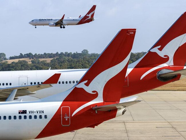 MELBOURNE, AUSTRALIA - NewsWire Photos MARCH 8, 2023. generic stock images of qantas aircraft at Melbourne Airport Picture: NCA NewsWire / David Geraghty