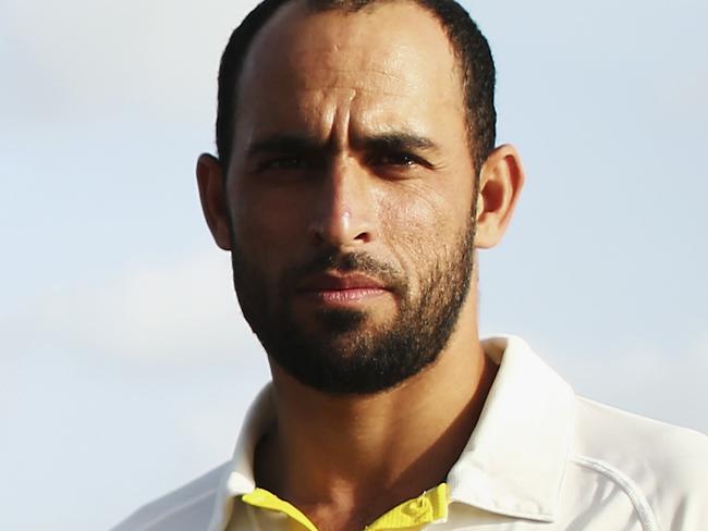 ROSEAU, DOMINICA - MAY 30: Fawad Ahmed of Australia poses duuring a portrait session on May 30, 2015 in Roseau, Dominica. (Photo by Ryan Pierse/Getty Images)