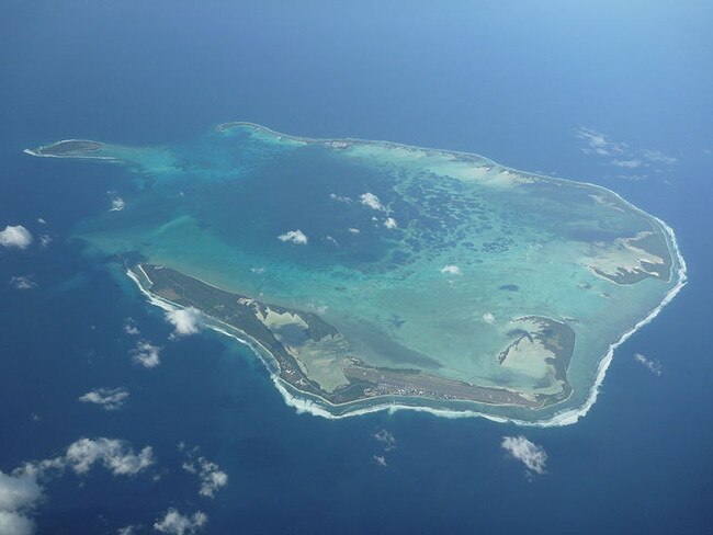 Cocos (Keeling) Islands in the Indian Ocean, southwest of Christmas Island with a population of 600 people. Picture: Supplied