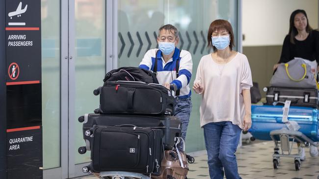 The World Health Organisation has recommended not banning flights from China. Picture: AAP Image/Glenn Hunt