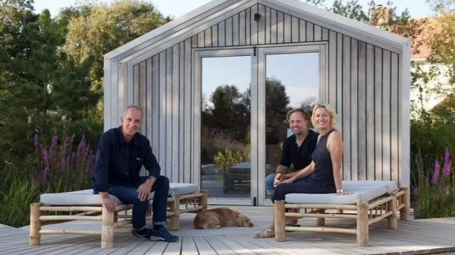 Host Kevin McCloud was in awe of the aquatic haven Dan and Nina built. Picture: Channel 4