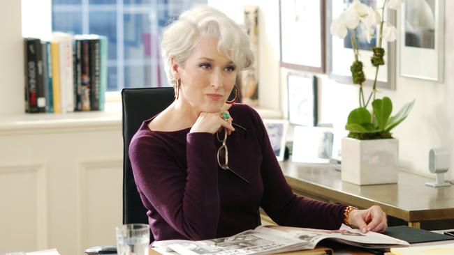 Meryl Streep in a scene from the film 'The Devil Wears Prada'. Picture: Supplied