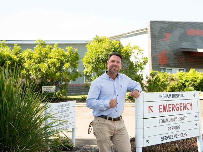 Hinchinbrook MP and Katter’s Australian Party deputy leader Nick Dametto at Ingham Hospital.