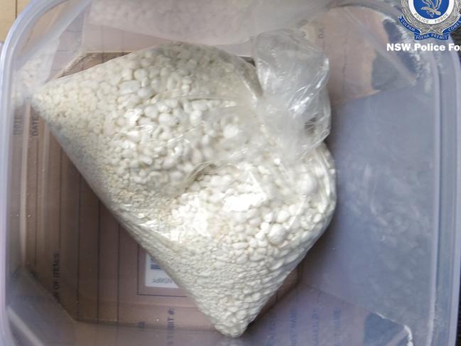 MDMA (or ecstasy) seized in a major drug sweep in Sydney inner-city area this year. Picture: NSW Police