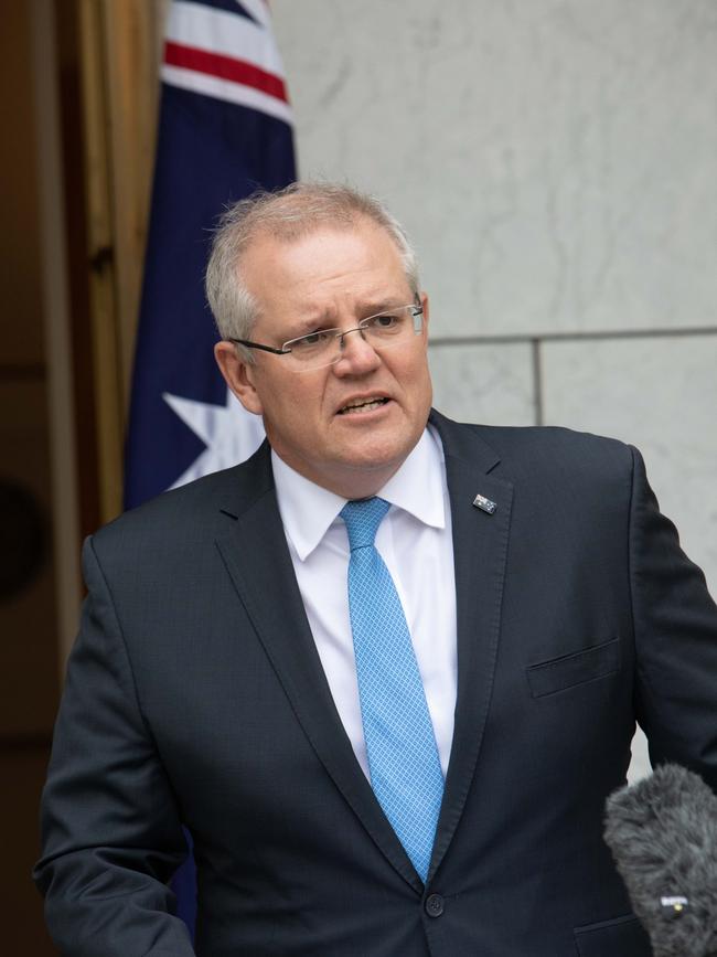 Prime Minister Scott Morrison says “we are all Melburnians now when it comes to the challenges we face”. Picture: NCA NewsWire / Andrew Taylor