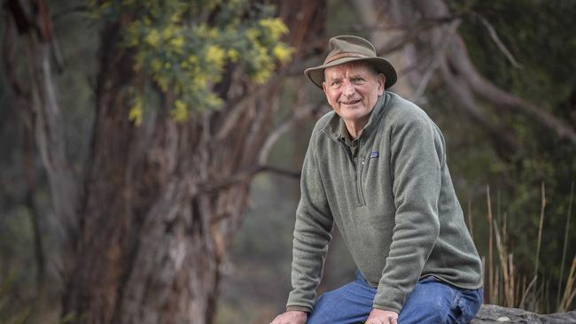 Bushfire expert Professor David Bowman at Knocklofty Reserve. Picture: Chris Kidd