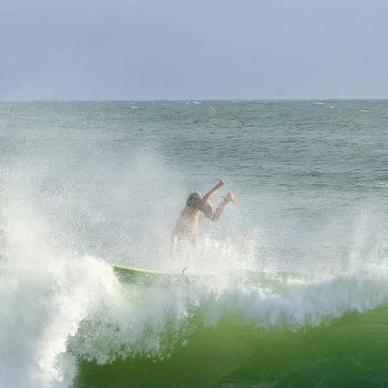 Massive swells at Mooloolaba. Picture: Mark Furler