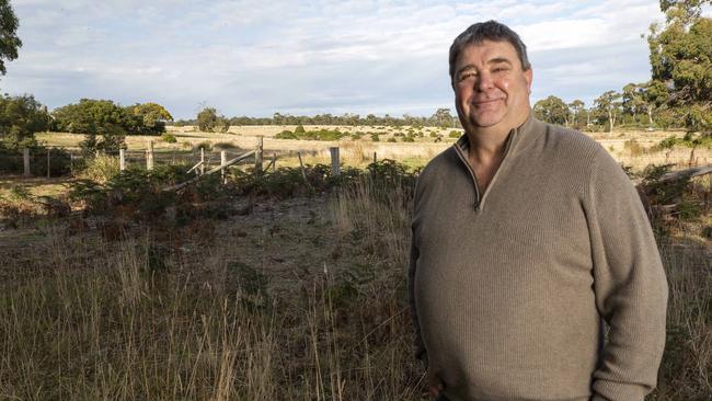 Sorell Mayor Kerry Vincent at the site of the Southern Beaches Swim Centre at Dodges Ferry. Picture: Chris Kidd