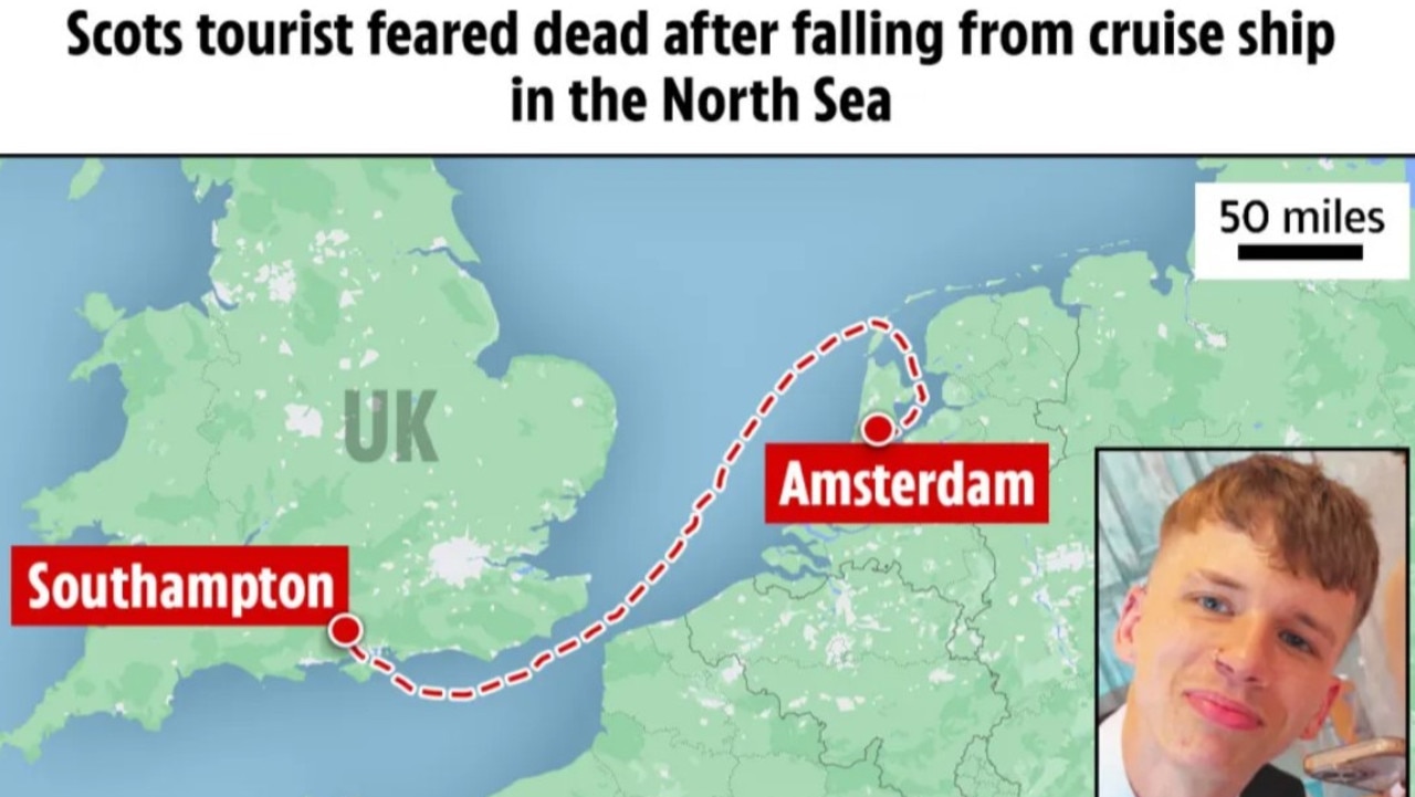 The missing social work student was travelling from Southampton to Amsterdam. Picture: The Sun