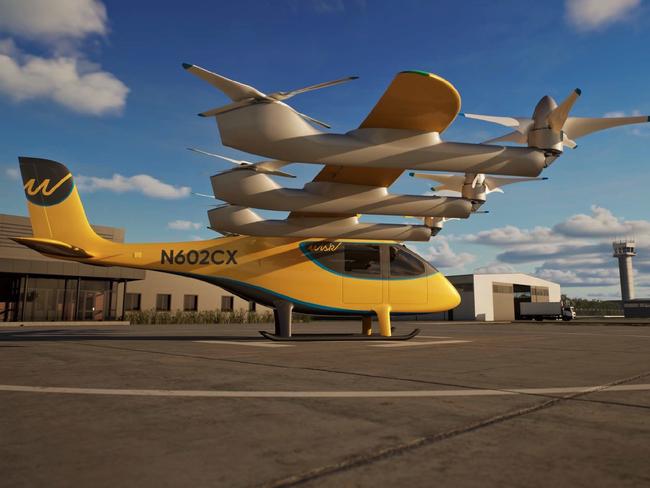 eVTOL (electric vertical take-off and landing) aircraft are set to revolutionise aviation, providing fast, clean and quiet advanced air mobility (AAM) transport options. Picture: Wisk Aero.