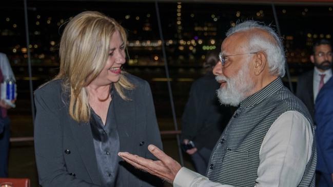 Annastacia Palaszczuk with Indian Prime Minister Narendra Modi this week.