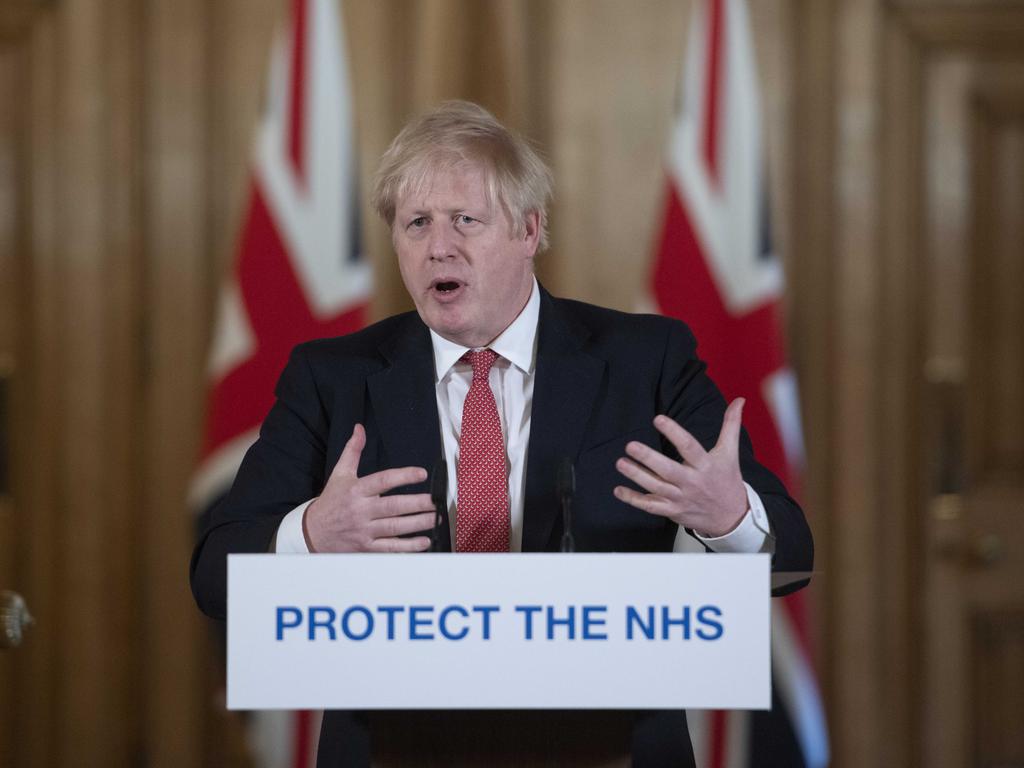 British Prime Minister Boris Johnson has been desperately trying to get people to stay home voluntarily. Picture: Getty Images