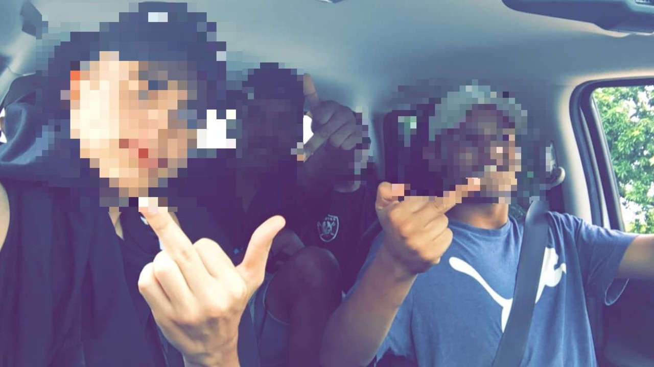 Queensland youth criminals boasting on social media.