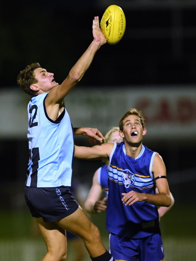 Immanuel ruckman Chris Bawden, in action earlier this year, was best-on-ground for his side in its match against Prince Alfred on Saturday. Picture: AAP/Mark Brake