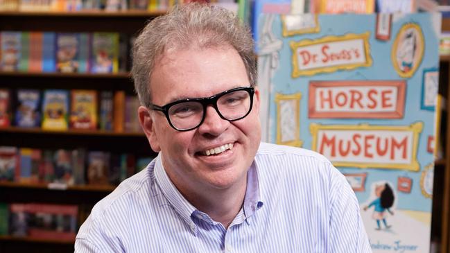 Illustrator Andrew Joyner at the book launch for Dr Seuss's Horse Museum in New York. Picture: David Joshua Ford