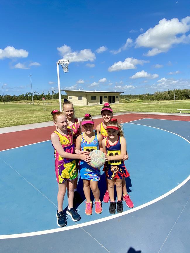 ALL SMILES: Capricorn Coast Netball Association players from left Majella, Taia, Zali, Aryiana and Aria check out the new amenities block which will help keep the queues down during sporting carnivals and events at Barmaryee Multi Sports Precinct. Picture: Contributed