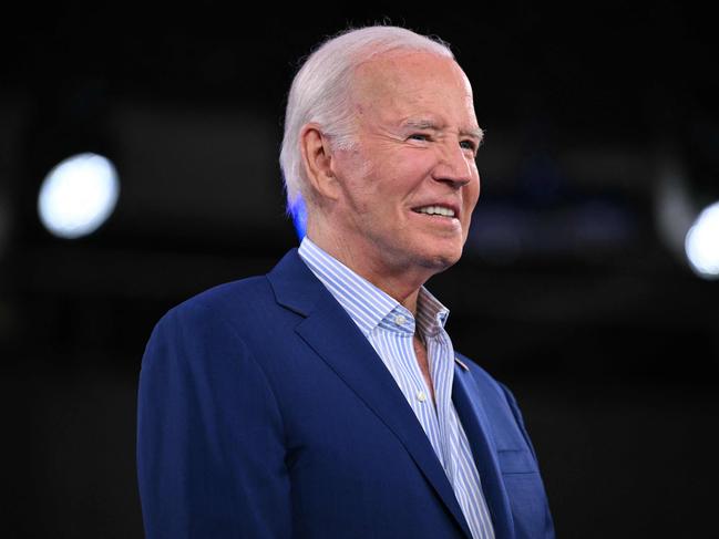 US President Joe Biden attends a post-debate rally in Raleigh, North Carolina, on June 28, 2024. (Photo by Mandel NGAN / AFP)