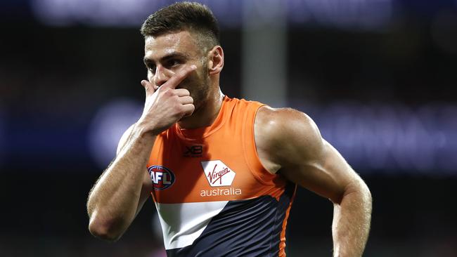 Stephen Coniglio has silenced the free agency rumours by re-signing with GWS. Picture: Ryan Pierse/Getty Images)