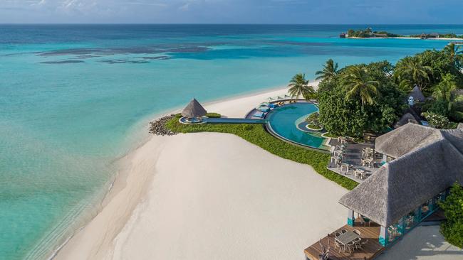 Four Seasons’ Maldives resort at Kuda Huraa.