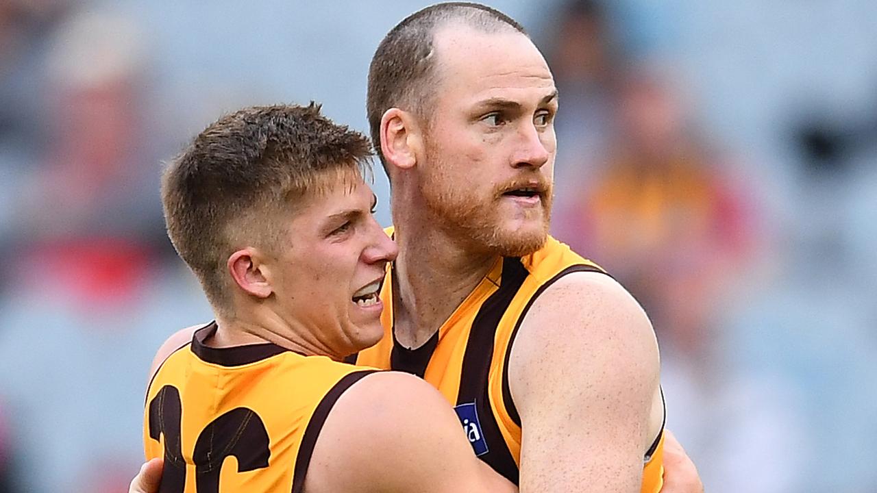 Alastair Clarkson wants Jarryd Roughead to continue to mentor the Hawks’ young players. Picture: Getty Images 