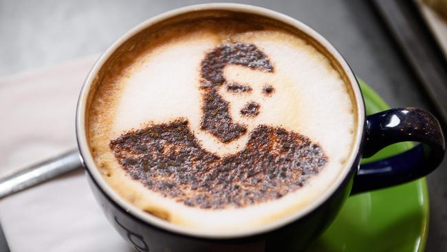 Jamie Vardy is pictured in the chocolate on a 