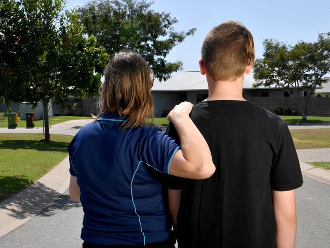 'Charlotte and Jake' at their Townsville home. Picture: Evan Morgan