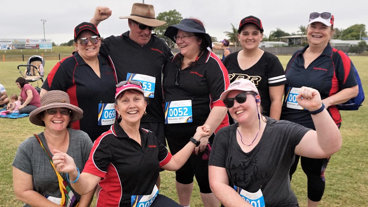 The Daily Mercury team celebrates finishing Run for MI Life.